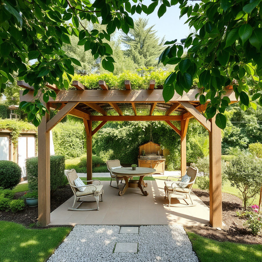 Gazebo in legno, pergolati e porticati