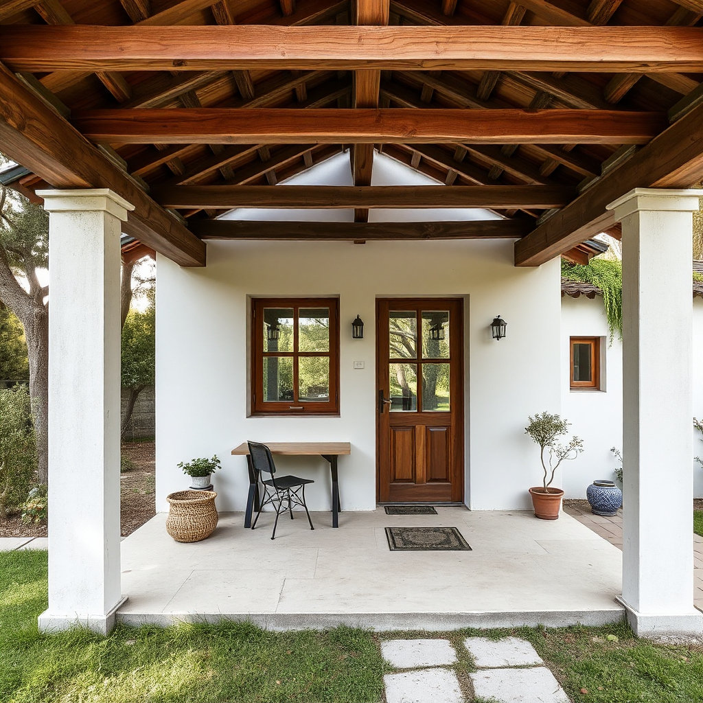 Strutture in legno per tetti di tettoie